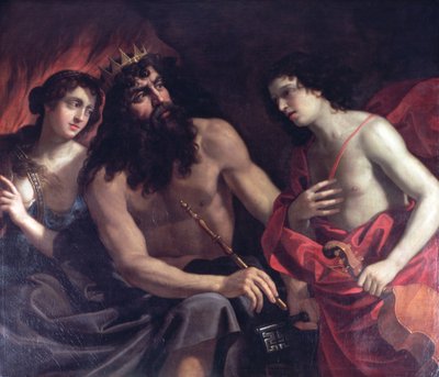 Pluto, Orpheus en Eurydice door Benedetto the Elder Gennari